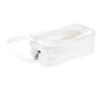Operitacx Pu Makeup Bag Portable Travel Cosmetics Organizer Toiletry Storage Pouch Compact Cosmetic Carry Case