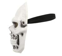Operitacx Pu Skeleton Mask for Halloween and Escape Rooms, Comfortable Fit and Easy to Maintain Beige Skull Mask with Realistic Design for Masquerade and Cosplay Parties