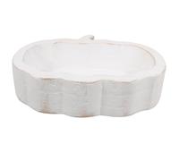 Operitacx Pumpkin-Shaped Wooden Fruit Bowl and Serving Platter Multipurpose Food Storage Container with Beautiful Appearance for Families and Dormitories