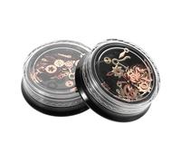 Operitacx Punk Nail Decorations Steampunk Gears Nail Charms for Decoration Alloy Metal Mechanical Vintage Style Accessories Parties and Events