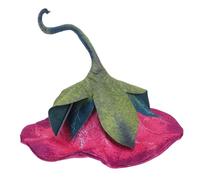 Operitacx Purple Witchy Hat for Women Adults Made of Comfortable Polyester with Morning Glory Trumpet Flower Shape, Versatile Use for Stage Events and Cosplay Party Accessories