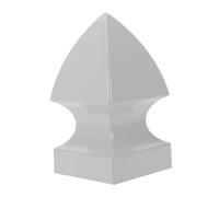 Operitacx PVC Gothic Fence Post Caps Dark Gray Weatherproof Pyramid Post Cover for Wood Metal Cedar Decks UV Resistant Hand Rail End Caps for Mailbox Staircase Outdoor Pillar Protection