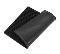 Operitacx PVC Hair Tools Mat Slip Resistance and Improved Work Efficiency, Black Clipper Holder for Hair Salon and Workspace, Anti-Slip Barbershop Station Pad for Professional Barbering