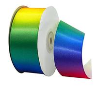 Operitacx Rainbow Ribbon High Density Gradient Polyester 22m x 4cm for DIY Baking Gift Wrapping and Crafting Colorful Wrapping Strip for Home and Store