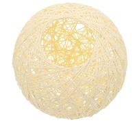 Operitacx Rattan Wicker Lampshade 5.7 Inch Boho Style Pendant Light Cover Ceiling Lamp Shade for Dining Room Bar Bedroom