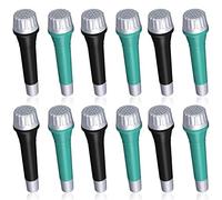 Operitacx Realistic Kids Microphone Toy Set 6 Black 6 Blue/green Simulation Party Props