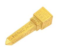 Operitacx Resin Egypt Obelisk Adornment Egyptian Obelisk Decoration Small and Delicate Creative Design Golden Colour Workmanship Long-term Usage Desktop Egyptian Decor Accessory for Home