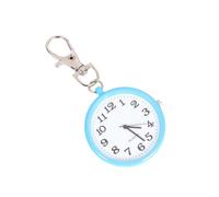 Operitacx Retro Blue Pocket Watch Pendant with Premium Movement and Glass Alloy Case, Keeps Proper Time, for Shopping or Party Accessories