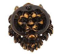 Operitacx Retro Lion Shape Front Door Handle Antique Outdoor Gate Pull for Garden Villa Shed Vintage Hardware with Comfortable Grip and Classic Carved Design