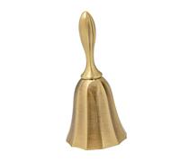 Operitacx Retro Zinc Alloy Hand Bell Metal Table Bell for Home Restaurant Bar Service with Loud Sound and Classic Design for Alarm Reception Tea Game Use
