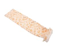 Operitacx Reusable Bread Storage Bag with Drawstring for Artisan Breads and Pastry, Breathable Fabrics Pouch Shaped for Long Loaves, for Outdoor Picnics and Commutes