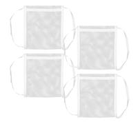 Operitacx Reusable Shoe Washing Machine Bag 4pcs Set with Zipper, Sturdy Mesh Laundry Bags for Protecting Trainers and Delicates, Size 36x44.5cm, for Washing and Drying Shoes