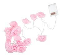 Operitacx Rose Flower Led String Lights 118 Inch Pink Lantern String Battery-Free Fairy Lights for Valentines Wedding Party Bedroom Curtain Home Wall Indoor Outdoor Decoration