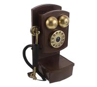 Operitacx Rotary Dial Phone Decoration Model Prop Retro Style Corded Rotary Landline Phone Model 12x8x6in Iron Easy Maintenance Decorative Vintage Classic Look for Home Office
