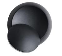 Operitacx Rotary Wall Lamp Black Warm White LED Light Energy Saving Aluminium Decorative Indoor Outdoor Lighting for Porch Hall Living