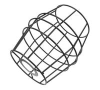 Operitacx Rustic Iron Lampshade Frame Black Wire Cage for DIY Lantern Table Lamp Holder with Aperture Industrial Pendant Light Bracket for Bedroom and Dining Decor