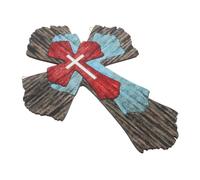 Operitacx Rustic Wooden Cross Wall Decor Hanging for Bedroom and Door