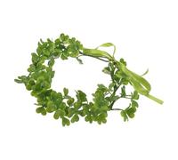 Operitacx Saint Patrick's Day Shamrock Headband for Hair Green Plastic and Resin Material, Delicate Fairy Crown Headpiece Suitable for Events and Parties