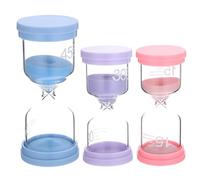 Operitacx Sand Timer Set Glass 3pcs and with Multi-function 15, 30, and 45 Minute Reusable Timers Household Ornament for Efficient Time Management Room Decoration