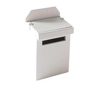 Operitacx Scale Vintage Style DIY Model Smooth Safe Craft Ornament for Hobbyists Durable White Painted Mini Mailbox Accessory