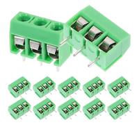 Operitacx Screw Terminal Blocks Connectors for Pcb Mounting in Industrial Wiring Applications 50pcs Lightweight Copper Electrical Terminal Block with Easy Assembly