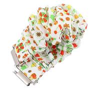 Operitacx Scrunchie Watch Bands for Women Floral Replacement Wristband for Watch Active Durable and Stretchable Hair Ring