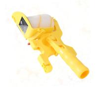 Operitacx Seamless Roller Paint Brush with Bracket Replaceable Side Brush for Wall Painting Practical Small Handle Tool Suitable for Home Decoration Yellow
