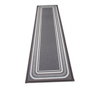 Operitacx Self Adhesive Stair Treads Rug for Wood Stairs Non Slip Polyester Carpet Runner Minimalist Design Noise Reducing Step Mats for Home Safety and Easy Cleaning Grey