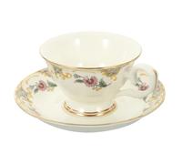 Operitacx Set Ceramic Cup with Saucer for Afternoon Tea and Coffee