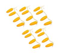 Operitacx Set of 5 Yellow Artificial Corn Vegetable Pendants for Farmhouse Decor, Lightweight Foam Material, Portable and Can Be Hung on Doors, for Photographing inside Home Decoration