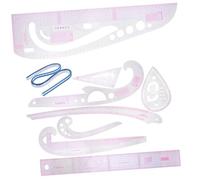 Operitacx Sewing Ruler Tailor Pattern Making Rulers French Curve Quilting Tools with Clear Scale for Accurate Cutting Suitable for Beginners and Professional Designers