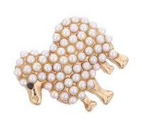 Operitacx Sheep Pin Animal Brooch Pin Fashion Accessory Alloy Imitation Pearl Lightweight Easy to Take off Women Special Parties and Everyday Wear Beautiful Sheep Appearance
