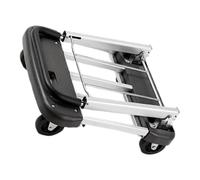 Operitacx Shopping Trolley Lightweight Luggage Cart Practical Cart Foldable A3 Steel Tube Aluminium Alloy Strong Bearing Capacity Portable for Shopping and Different Places