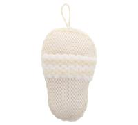 Operitacx Shower Sponge Scrubber 5.70x3.65x1.97in Multi Functional Cleaning Silk Cotton Slipper Shaped Bath Scrubber and Women General Cleaning Bathing