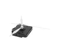 Operitacx Silent Clock Movement Kit Easy to Install with 3 White Clock Hands Aluminium and Abs Replacement Parts Precise Non-ticking for Wall and Desk