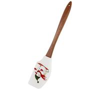 Operitacx Silicone Christmas Spatula, 12 Inch Christmas Kitchen Utensils Set, Xmas Cute Pan for Cake Cooking Baking Cookie Mixing Stir Butter Cream