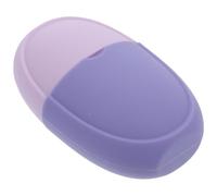Operitacx Silicone Cooling Massage Tool Facial Holder 4.56x2.86x1.93in Manual Massage Easy to Store Violet Facial Massager for Home Skin Care