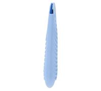 Operitacx Silicone Heat Resistant Pouch for Curling Iron and Hair Straightener, Small Blue Insulation Cover Storage Organizer for Hot Hair Styling Tools