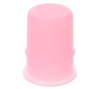 Operitacx Silicone Massage Cups for Pediatric Therapy and Cellulite Treatment, Pink Body Lifting Vacuum Suction Cups Compact Thumb Shape Design, for Travel and Outdoor Activities