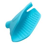 Operitacx Silicone Pot Knob Cover Heat Resistant Anti-scalding Anti-slip Pot Lid Cover Blue Kitchen Grilling Cooking Tool