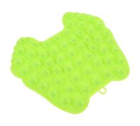 Operitacx Silicone Shower Foot Scrubber Brush with Non-Slip Massage Pad for Feet Cleaning and Back Scrubbing, Green Bath Body Brush Suitable for Home Spa and Personal Care