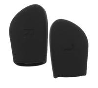 Operitacx Silicone Temple Covers for Smart Glasses and Sunglasses, Non-slip Eyeglass Temple Tips Sweat Repelling and Easy Take-off Features, Curved Matte Black Design for Outdoor Movements