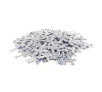 Operitacx Silver Cross Confetti Table Decor Fade Resistant Plastic Sequins for Christian Baptisms Bridal Showers Birthdays and Wedding Celebrations Multievent Religious Decoration