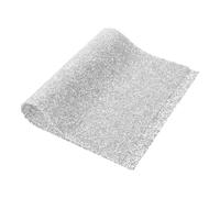 Operitacx Silver Nail Art Table Mat 15.8x9.5 Inch Resin Manicure Armrest Cushion with Quick Removal of Nail Polish Residue and Reducing Hand Fatigue and Photography Background
