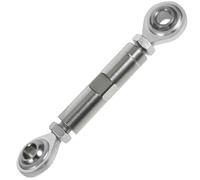Operitacx Silver Stainless Steel Alternator Bracket and Tensioning Rod for Car, Enhances Appearance and Improves Driving Stability, Universal Replacement Part for Automotive Use
