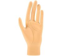 Operitacx Simulated Hand Model Fingernail Practice Hand Brown Rubber Non-bendable Provides Stability Reusable Photo Prop