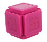 Operitacx Six-Sided Self-Inking Handwriting Stamp for Students Dashed Guide with Tianzige Rice Squares Portable Education Seal Tool for English Chinese Math Practice