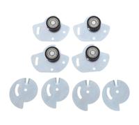 Operitacx Sliding Door Pulley Roller Wheels with 23mm Diameter Metal Wheel and Ball Bearing Technology for Wood or Glass Sliding Patio Doors, Suitable for Bedroom and Bathroom Use