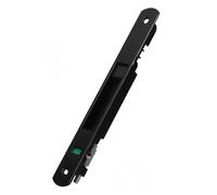 Operitacx Sliding Door Security Hook Lock Durable Antitheft Gate Latch with Robust Materials for Windows and Doors Easy Installation Dual Sided Mechanism Black Finish