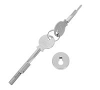 Operitacx Sliding Glass Door Lock with Key for Display Cases Quiet Glass Slider Lock for Cabinets Jewelry Showcases Retail Hospitality Security Easy Installation